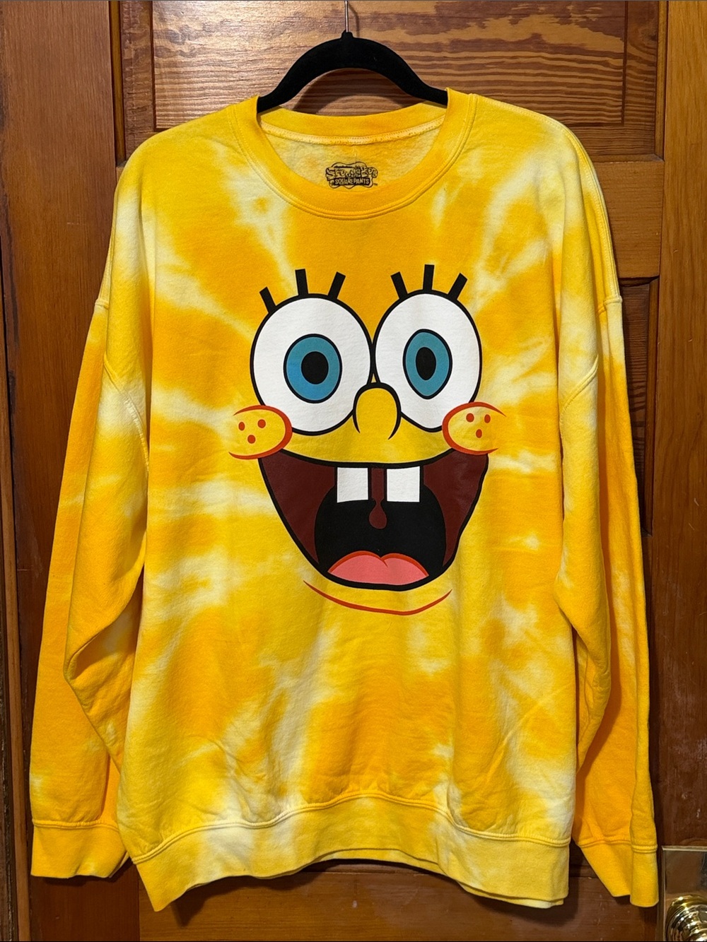 NWT SpongeBob SquarePants Tie Dye Sweatshirt Size XL Oversized
